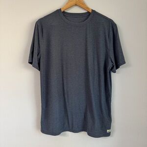 Vuori Men’s Performance T-Shirt Heathered Charcoal Gray | Size L